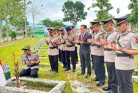 Kapolres Kerinci Pimpin Ziarah Sambut Hari Bhayangkara