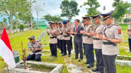 Kapolres Kerinci Pimpin Ziarah Sambut Hari Bhayangkara