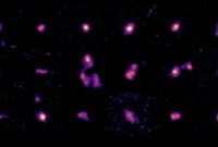 Potret 18 galaksi dari survei ALPINE-CRISTAL-JWST, termasuk CRISTAL-02 (Foto: Andreas Faisst (Caltech) dan tim survei ALPINE-CRISTAL-JWST)