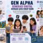 Generasi Alpha atau Gen Alpha mulai menjadi perhatian setelah era Gen Z. Generasi yang lahir pada 2010 hingga 2024 ini tumbuh sepenuhnya di abad ke-21. Mereka dikenal sebagai generasi yang sangat dekat dengan teknologi sejak usia dini.