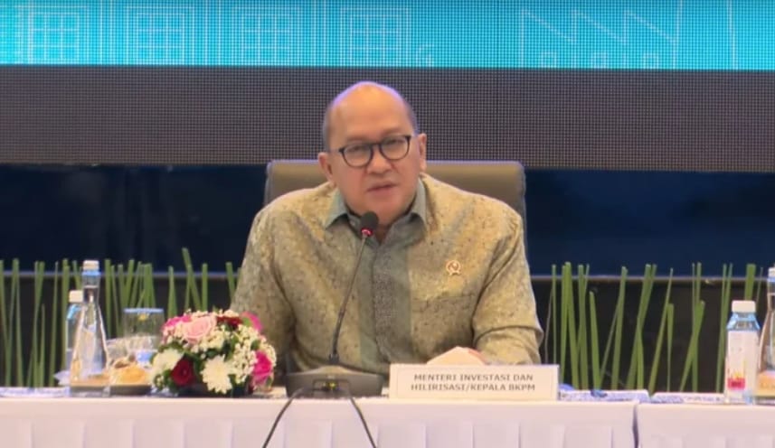 Menteri Investasi/Badan Koordinasi Penanaman Modal (BKPM) Rosan Perkasa Roeslani saat konferensi pers di Jakarta, Kamis, 23 April 2026 (Foto: tangkapan layar Kementerian Investasi)