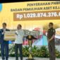 Menteri Keuangan Purbaya Yudhi Sadewa dan Jaksa Agung ST Burhanuddin dalam acara penyerahan PNBP hasil pemulihan aset negara di BPA Fair 2026 Kejaksaan Agung, Jakarta, Senin, 15 Juni 2026 (Foto: Dokumentasi Kemenkeu)