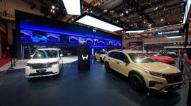 Booth Honda bertema "Culture. Evolved." pada ajang GAIKINDO Indonesia International Auto Show (GIIAS) 2026 di ICE BSD City, Tangerang (Foto: Honda Indonesia)