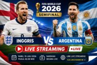 Link Live Streaming Inggris vs Argentina