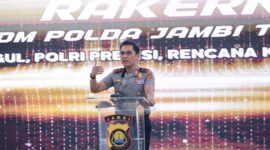 Rakernis Biro SDM Polda Jambi, Polda Jambi, Kapolda Jambi, Irjen Pol Krisno H Siregar, Biro SDM Polda Jambi, Polri Presisi, SDM Polri, Erlan Munaji, Rakernis 2026, Kepolisian RI