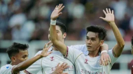 Pemain Garudayaksa FC,David Maulana saat merayakan golnya saat jumpa Java United di Stadion Jatidiri Semarang, Minggu 6 September 2026. (Foto: Garudayaksa FC)