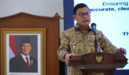 Kepala BPOM Taruna Ikrar saat memberikan keynote speech dalam Workshop Internasional Widyakarya Nasional Pangan dan Gizi (WNPG) XII di Bappenas, Jakarta, Kamis 10 September 2026 (Foto: BPOM)