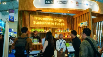 Salah satu booth di Trade Expo Indonesia (TEI) 2026. (Foto: Dokumentasi ACT! Project)